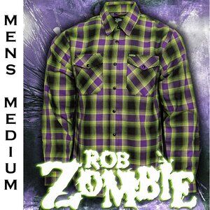 DIXXON FLANNEL x ROB ZOMBIE Flannel Shirt - Men's Medium - Collab